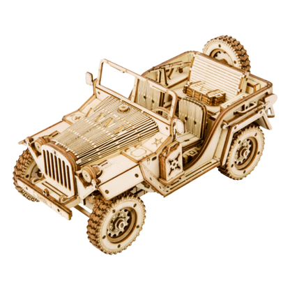 3D DIY Houten Modelbouwpakket - Army Field Car