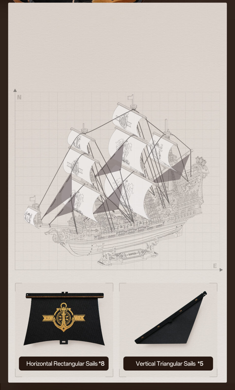 3D DIY Wooden Model Building Kit - The Seahorse Barque