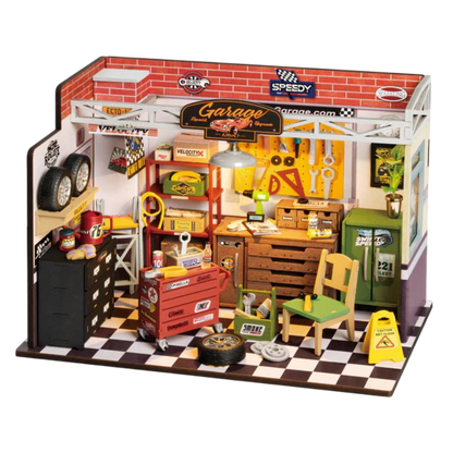 DIY Huisje - Garage Workshop met LED verlichting