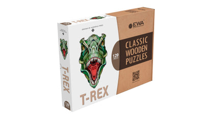 Eco Wood Art (EWA), Houten Legpuzzel T-Rex