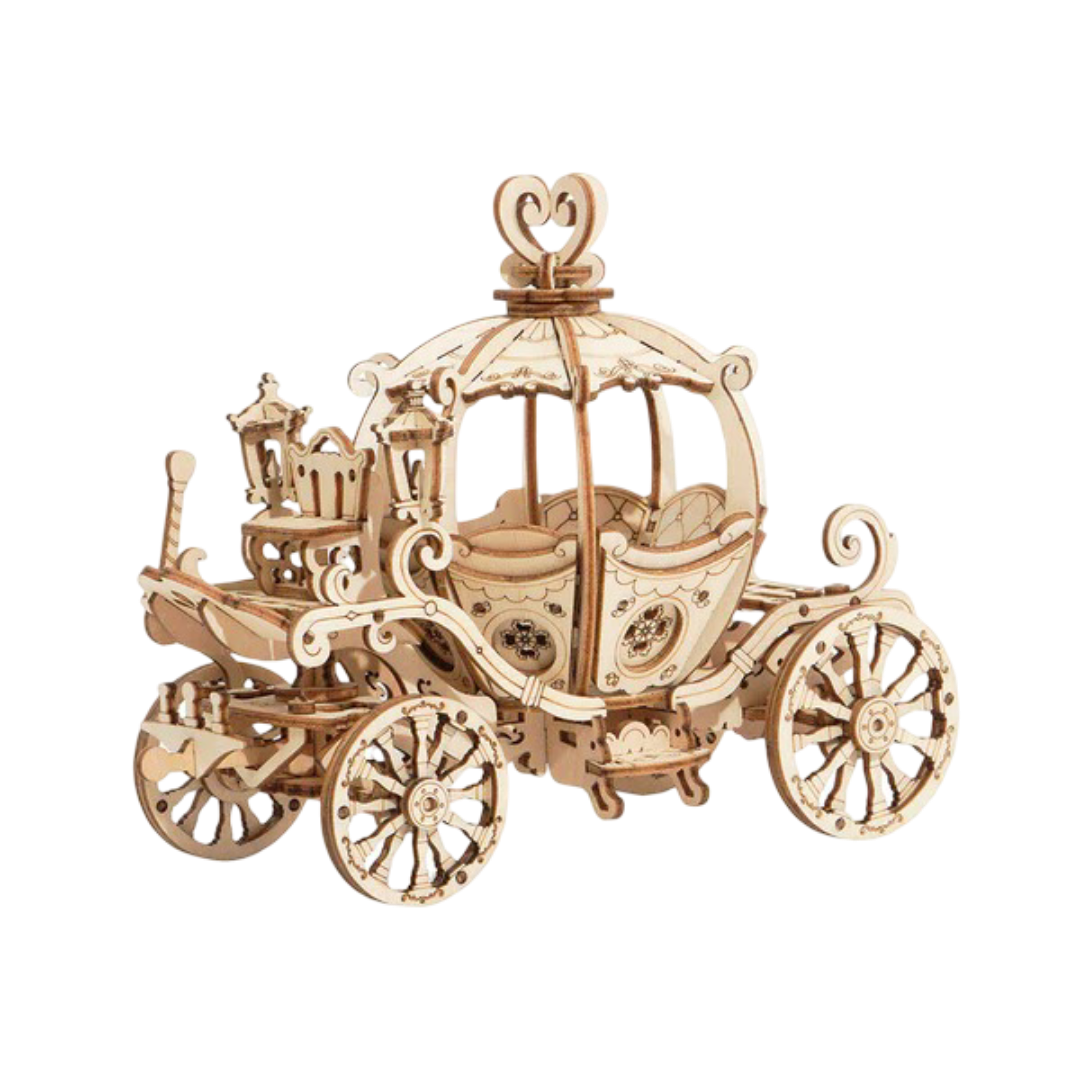 3D DIY Houten Modelbouwpakket - Pumpkin Cart