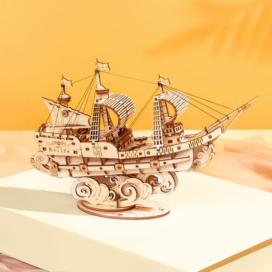 3D DIY Houten Modelbouwpakket - Zeilschip