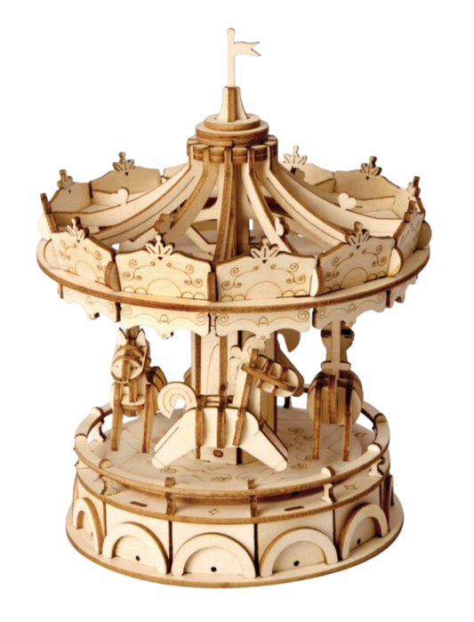 3D DIY Houten Modelbouwpakket - Merry Go Round