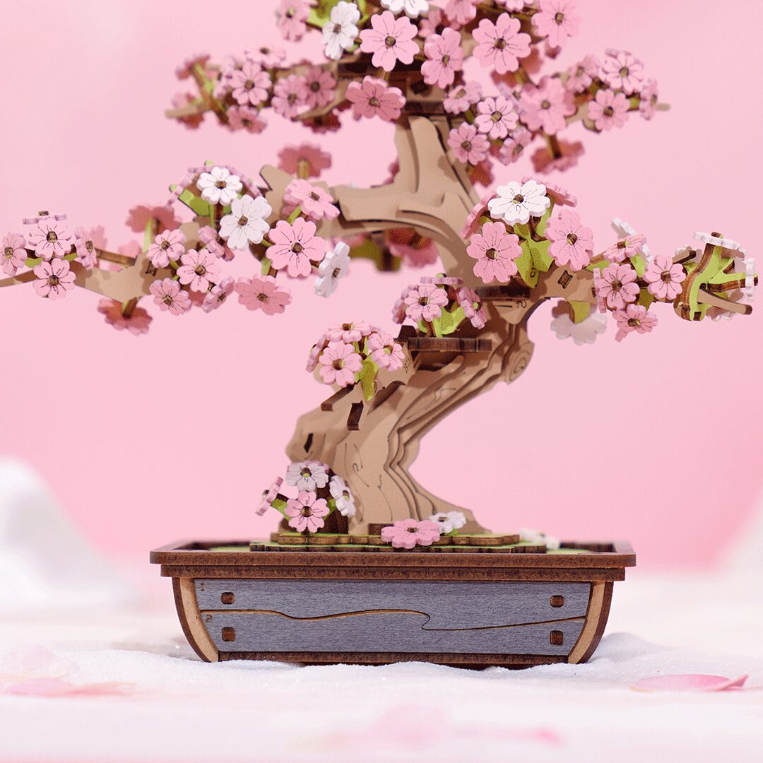 DIY Houten Bloem, Sakura Bonsai
