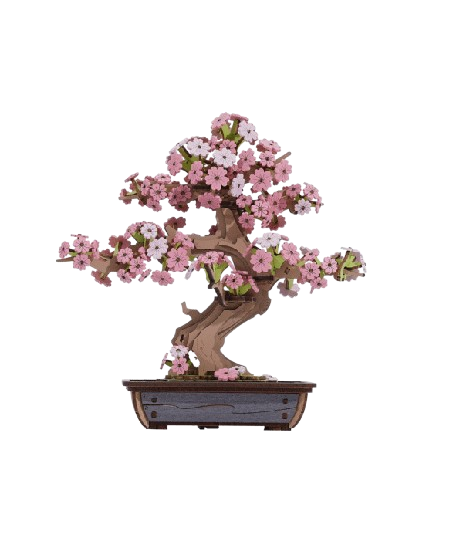 DIY Houten Bloem, Sakura Bonsai