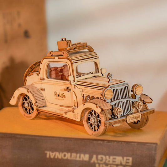 3D DIY Houten Modelbouwpakket - Vintage Car