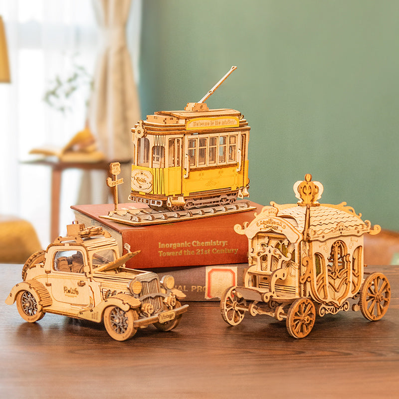3D DIY Houten Modelbouwpakket - Vintage Car