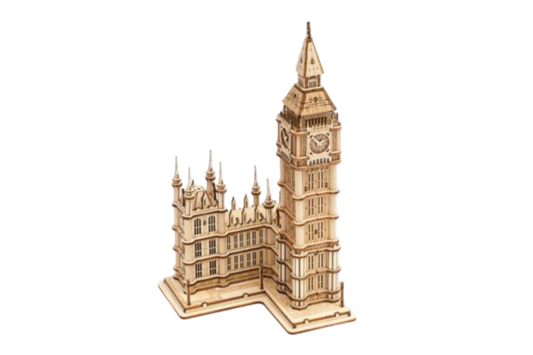 3D DIY Wooden Model Building Kit - Big Ben incl. lighting