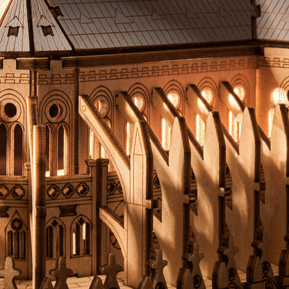 3D DIY Houten Modelbouwpakket - Paris Cathedral
