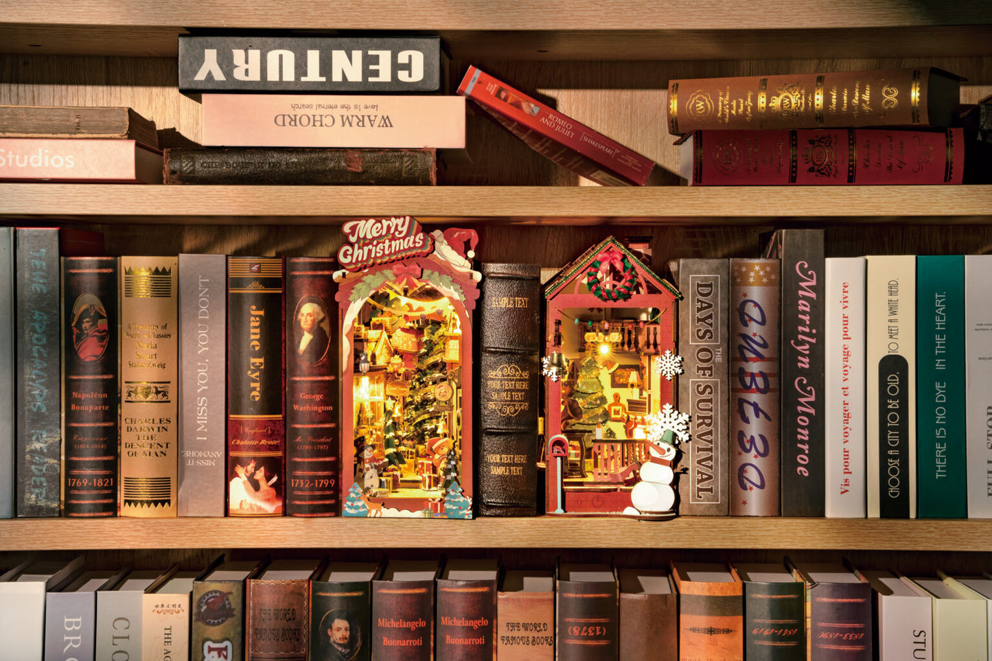 DIY Book Nook - Christmas Indoor Scene