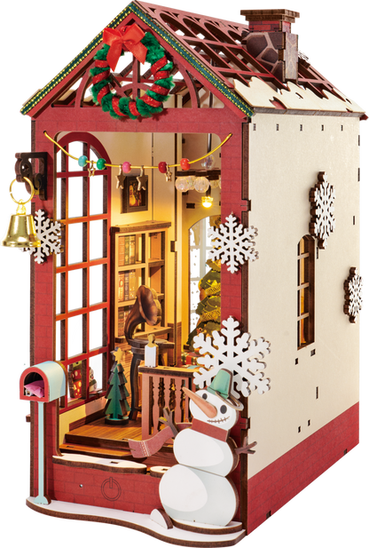 DIY Book Nook - Christmas Indoor Scene