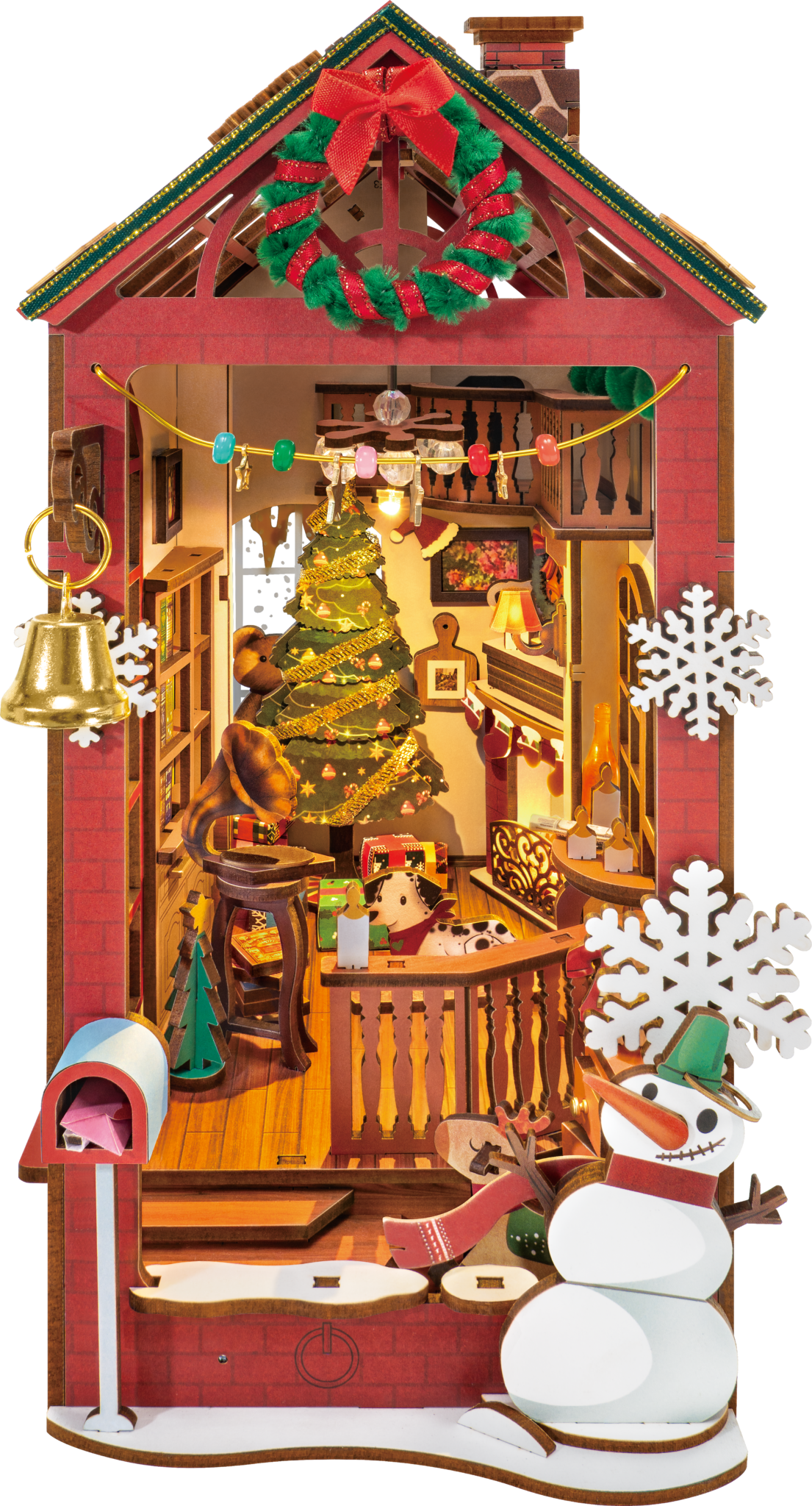 DIY Book Nook - Christmas Indoor Scene