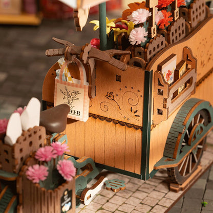 3D DIY Houten Modelbouwpakket - Blossom Cart