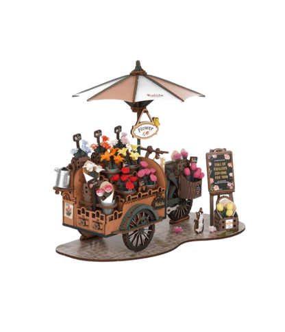3D DIY Houten Modelbouwpakket - Blossom Cart