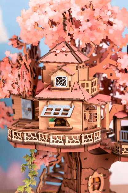 3D DIY Houten Modelbouwpakket - Sakura Boomhut