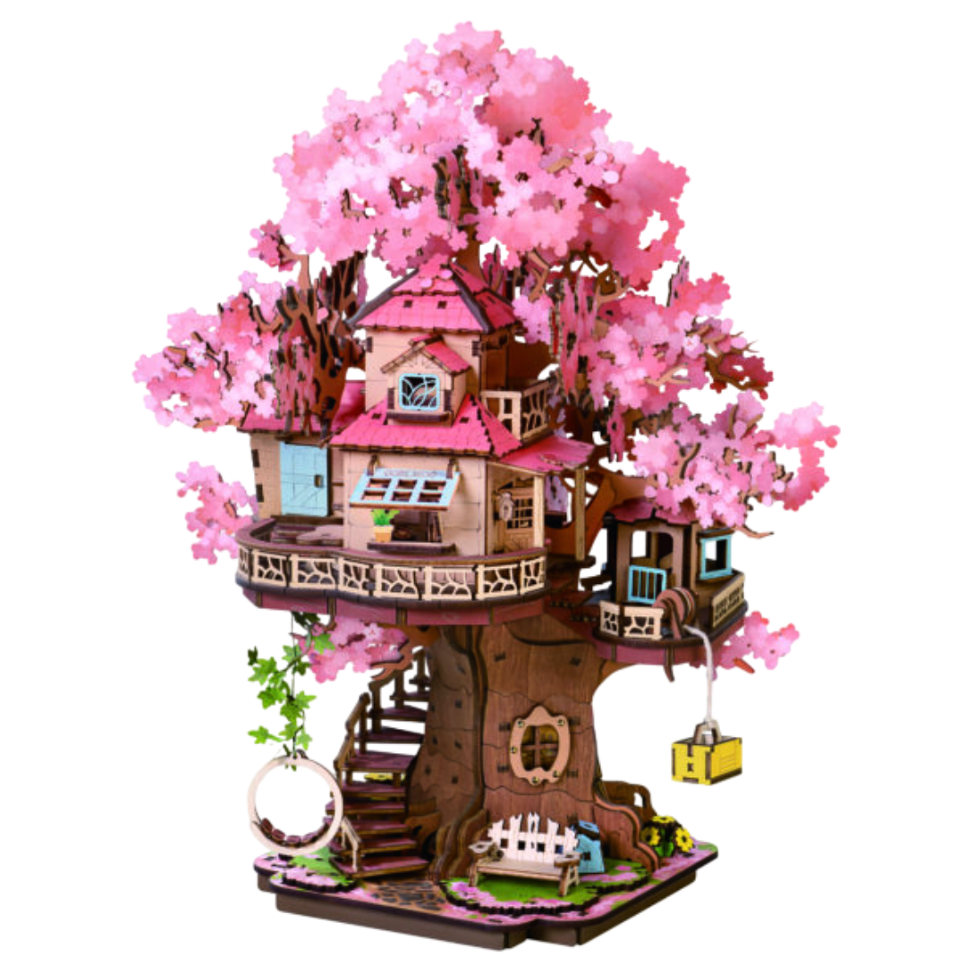 3D DIY Houten Modelbouwpakket - Sakura Boomhut