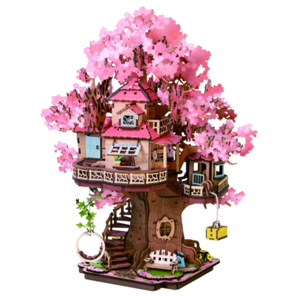 3D DIY Houten Modelbouwpakket - Sakura Boomhut