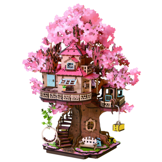 3D DIY Houten Modelbouwpakket - Sakura Boomhut
