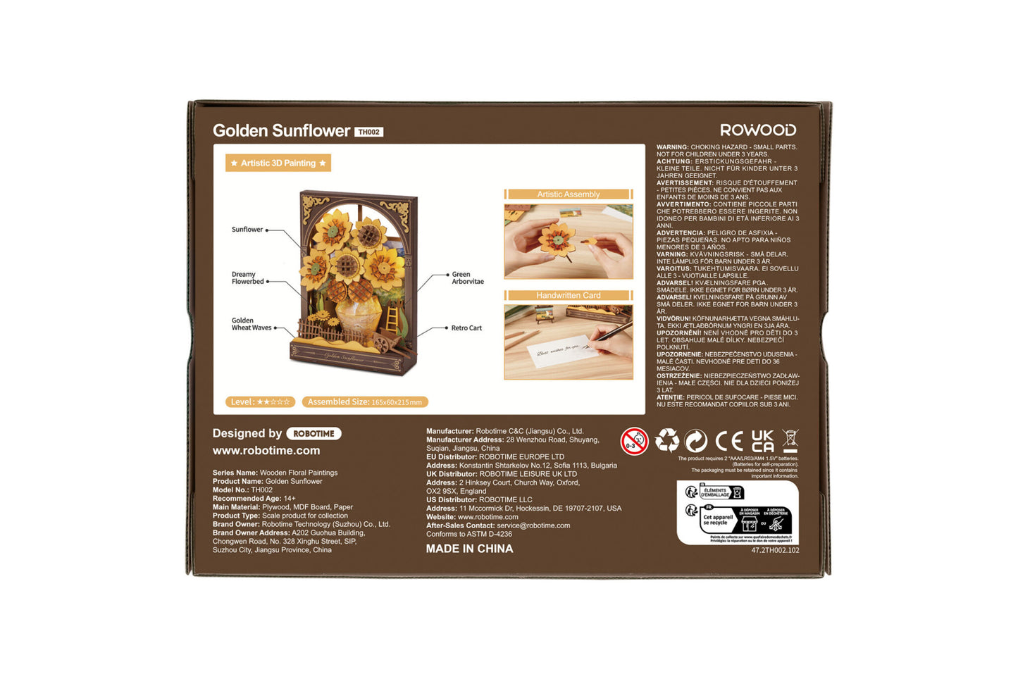 DIY Houten Golden Sunflower