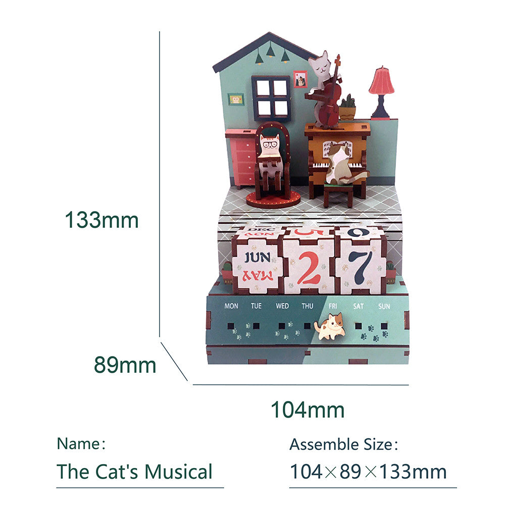 DIY Kalender - 3D Houten Puzzel, The Cats Musical