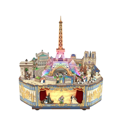 DIY Muziekdoosje - 3D Houten Puzzel, Romantic Paris