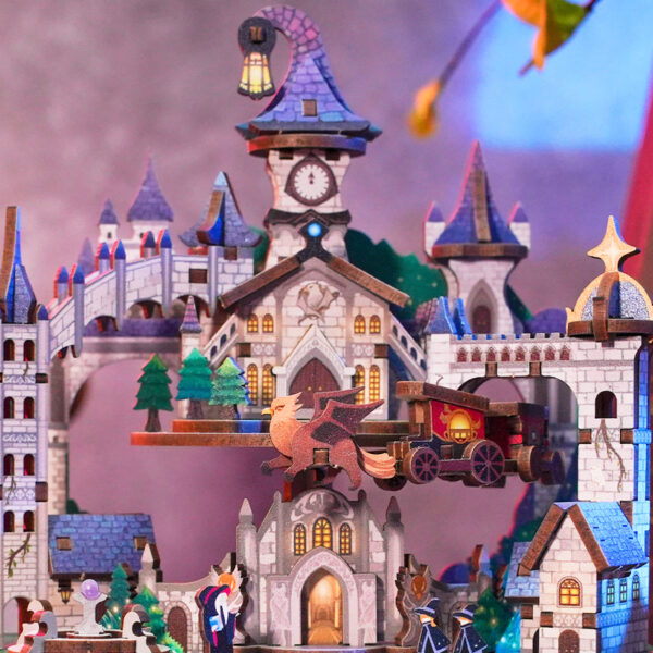 DIY Muziekdoosje - 3D Houten Puzzel, Magical Castle