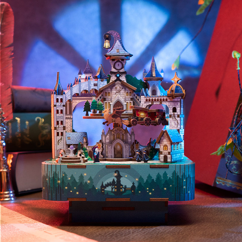 DIY Muziekdoosje - 3D Houten Puzzel, Magical Castle