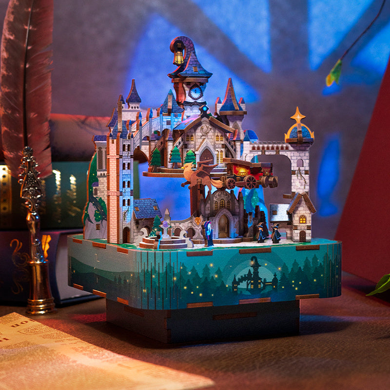 DIY Muziekdoosje - 3D Houten Puzzel, Magical Castle