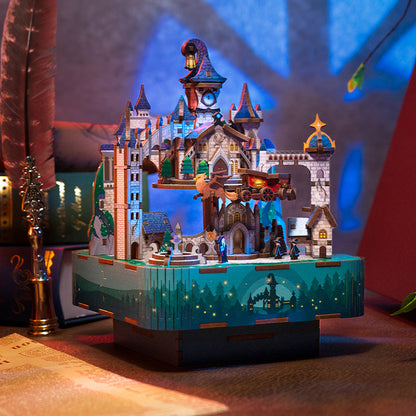 DIY Muziekdoosje - 3D Houten Puzzel, Magical Castle