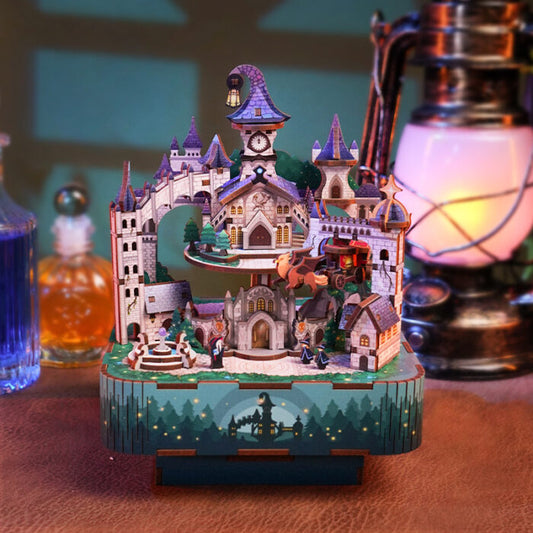 DIY Muziekdoosje - 3D Houten Puzzel, Magical Castle