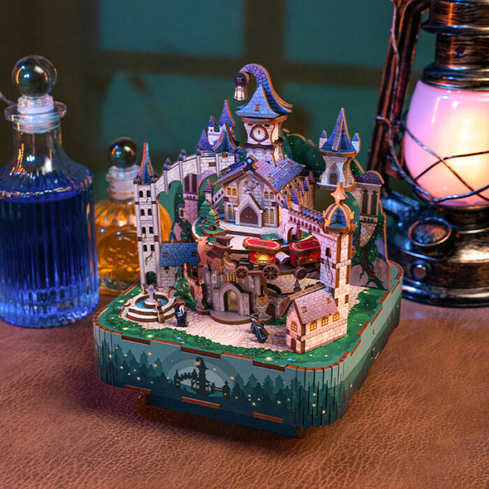 DIY Muziekdoosje - 3D Houten Puzzel, Magical Castle