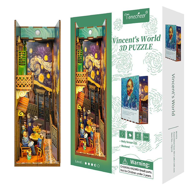 DIY Boekenhoek - Vincent's World Boekensteun