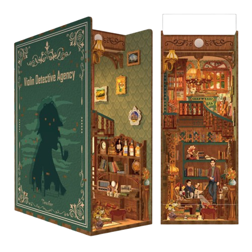 DIY Book Nook - Violin Detective Agency inclusief Dust-cover