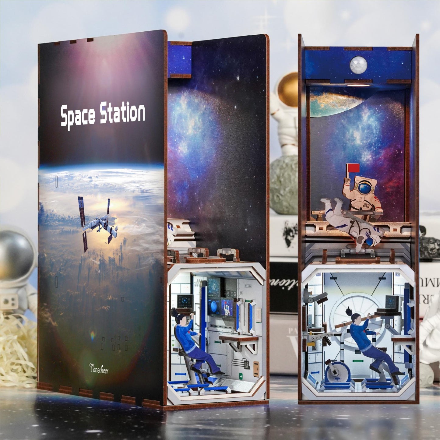 DIY Book Nook - Space Station