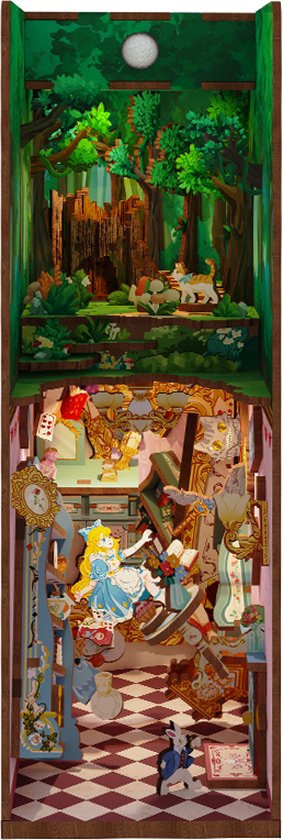 DIY Book Nook - Alice in Wonderland
