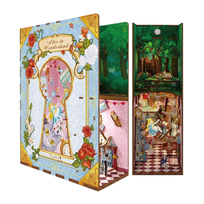 DIY Book Nook - Alice in Wonderland