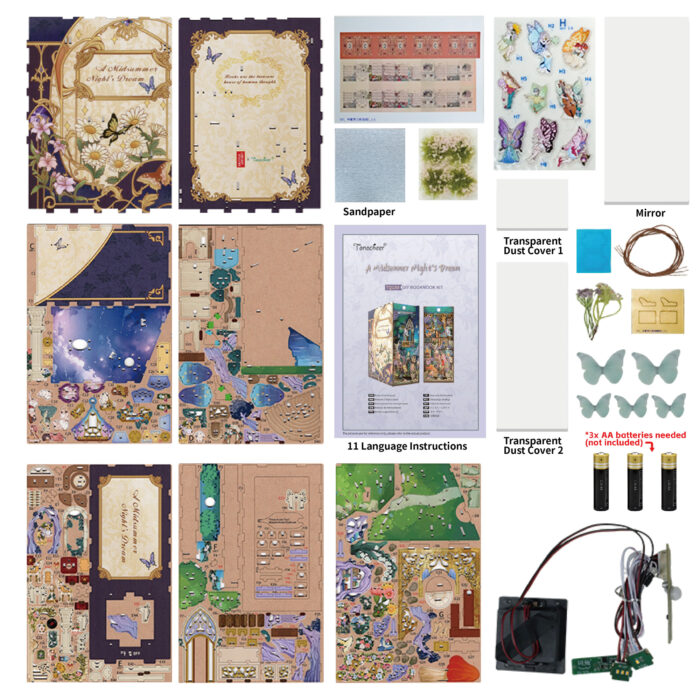 DIY Book Nook - A Midsummer Night’s Dream inclusief Dust-cover