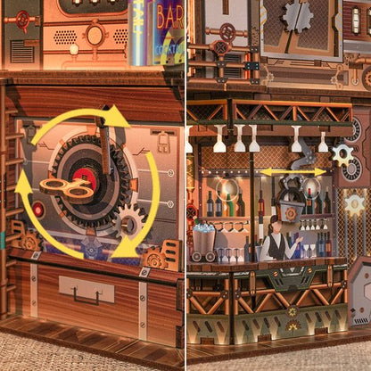 DIY bureau pennenbak - 3D Houten Puzzel, Punk Bar
