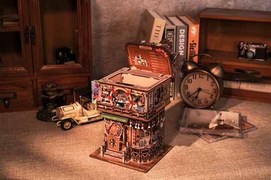 DIY bureau pennenbak - 3D Houten Puzzel, Punk Bar