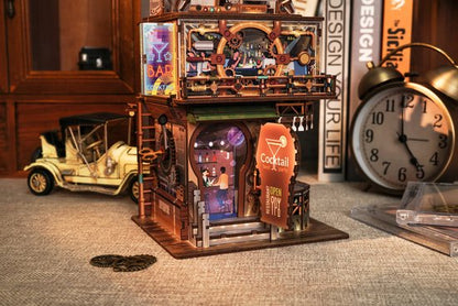 DIY bureau pennenbak - 3D Houten Puzzel, Punk Bar