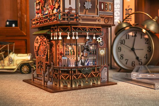 DIY bureau pennenbak - 3D Houten Puzzel, Punk Bar