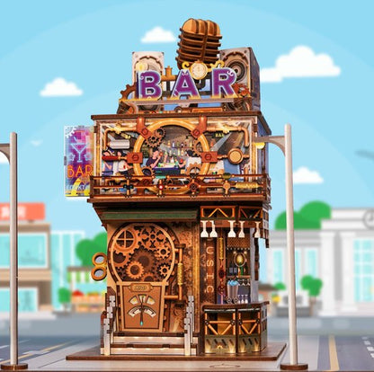 DIY bureau pennenbak - 3D Houten Puzzel, Punk Bar