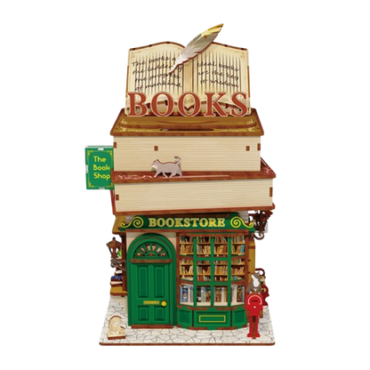 DIY bureau pennenbak - 3D Houten Puzzel, Time Bookstore