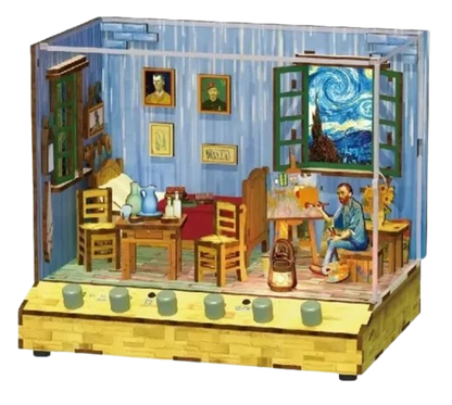 DIY 3D Houten Puzzel met 6x geluideffecten en stofkap - Vincent’s Bedroom