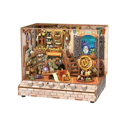 DIY 3D Houten Puzzel met 6x geluideffecten - Miniture House Magic Shop