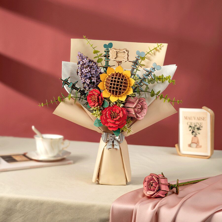 DIY Houten Bloemen boeket