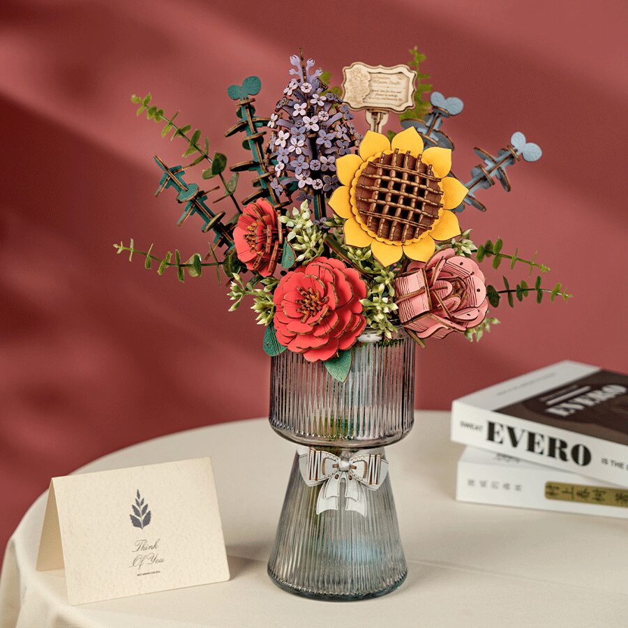 DIY Houten Bloemen boeket