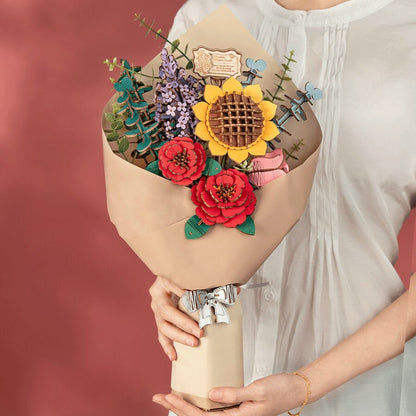 DIY Houten Bloemen boeket