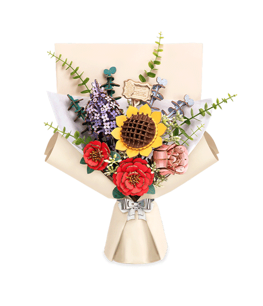 DIY Houten Bloemen boeket