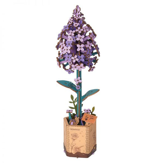 DIY Houten Bloem, Lila Serin